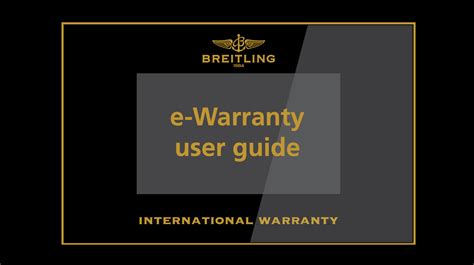 breitling watch warranty online